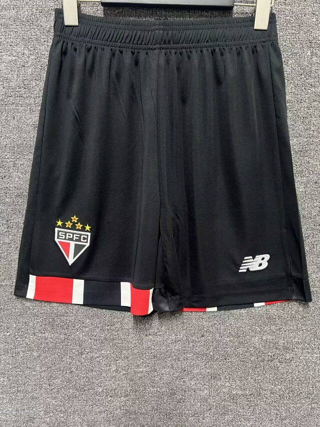 AAA Quality Sao Paulo 24/25 Away Black Soccer Shorts
